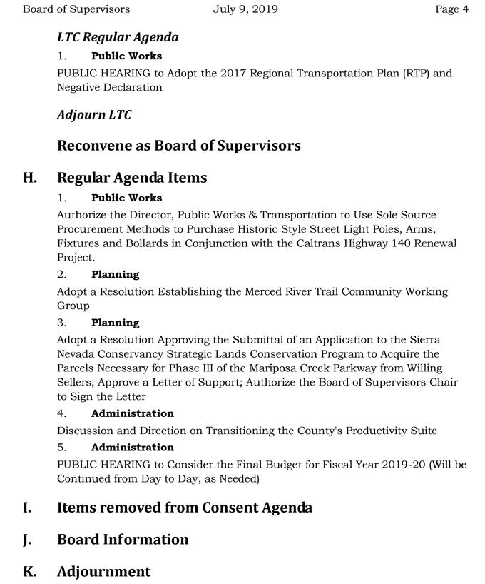 2019 07 09 mariposa county Board of Supervisors agenda 4