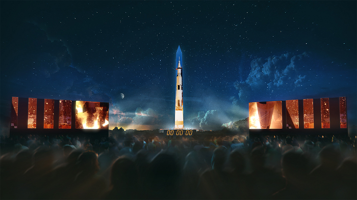 apollo 50 projection mapping
