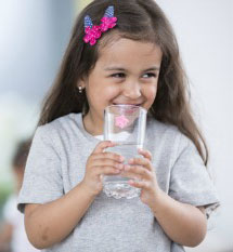 girl water glass