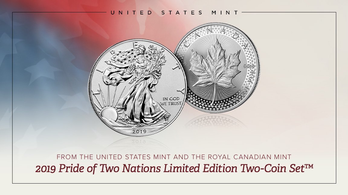 us mint pride of two nations two coin set