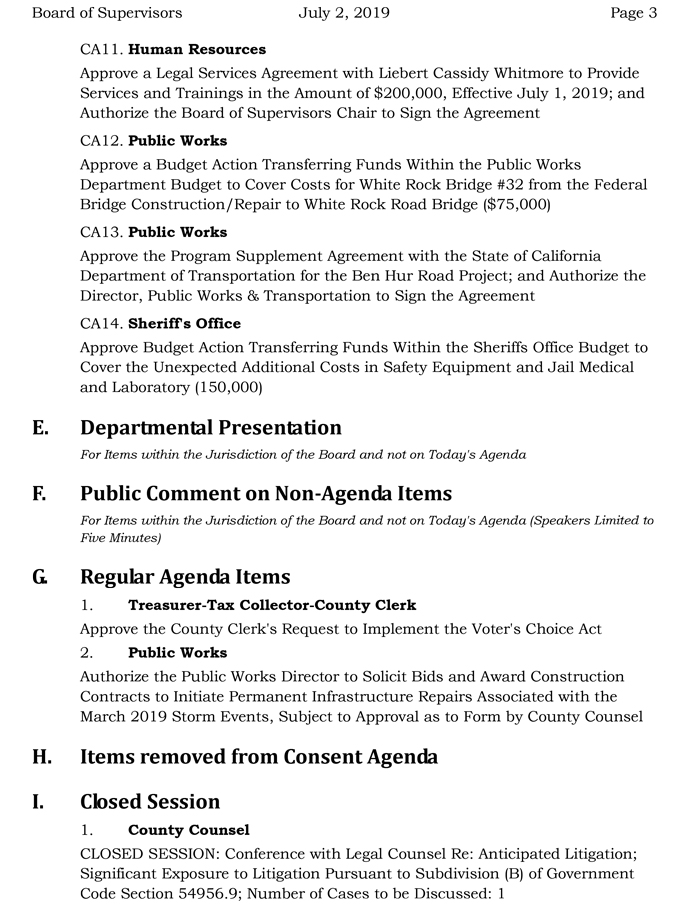 2019 07 02 Board of Supervisors Agenda 3