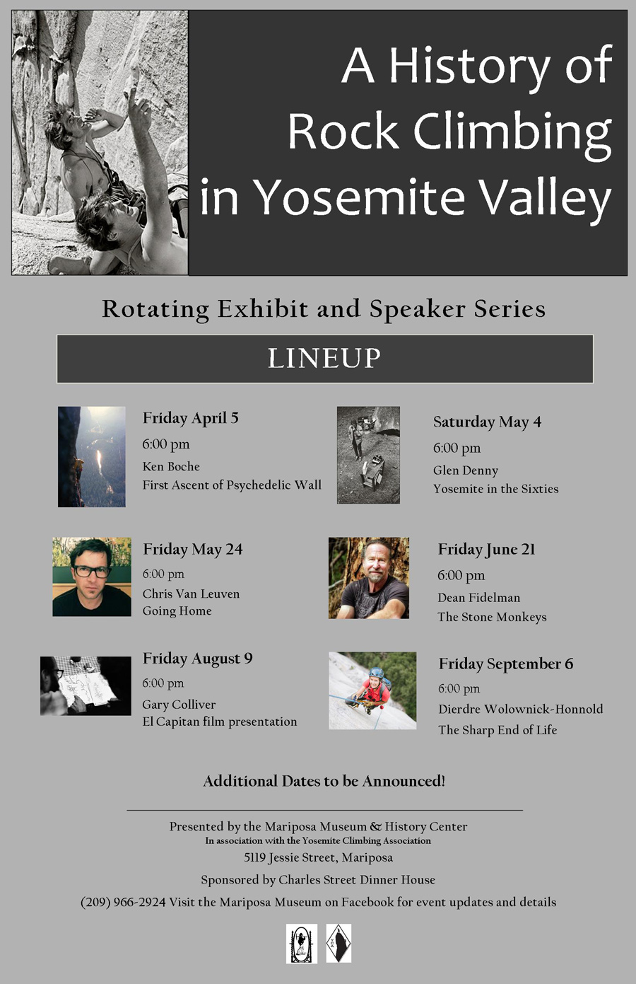 6 21 19 Yosemite Climbing speaker poster