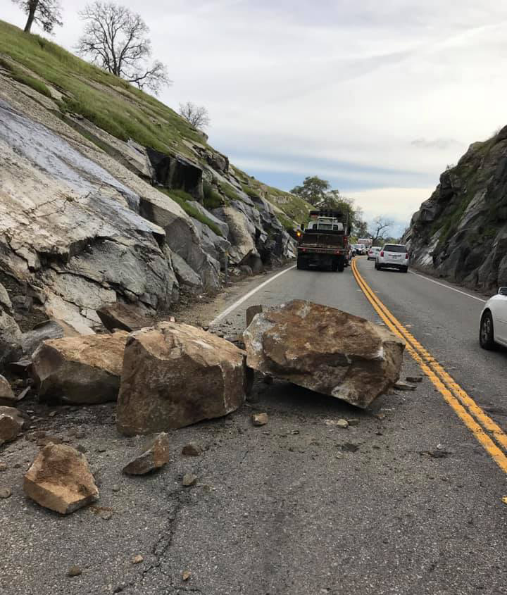 CalTrans rockslide