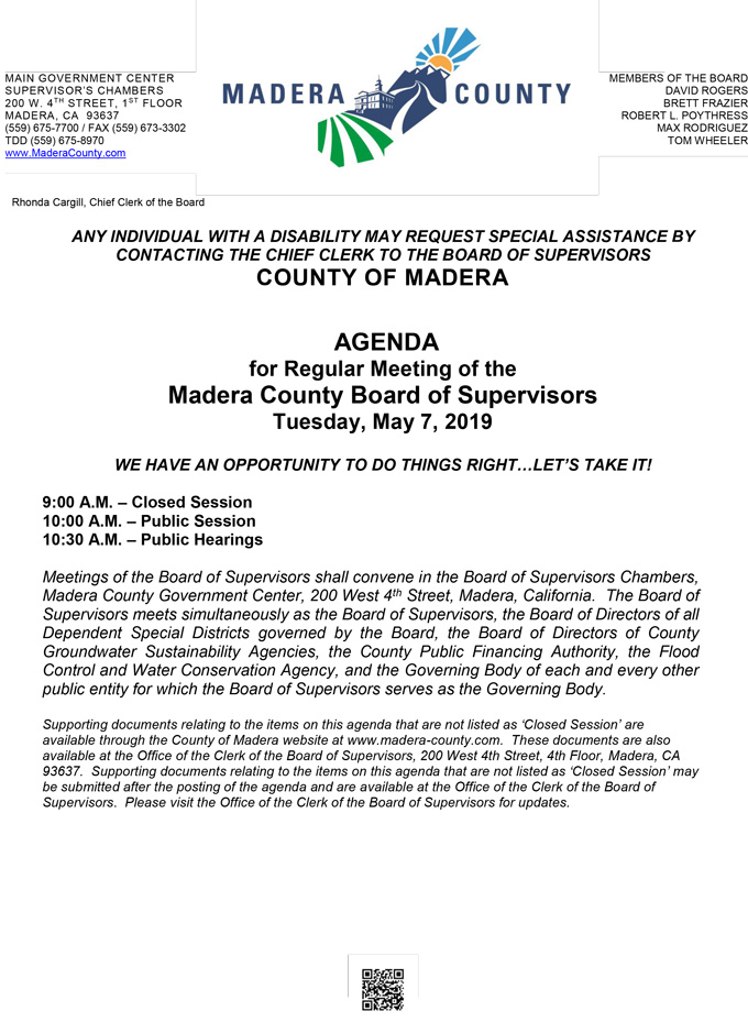 2019 05 07 BOS madera county Public Agenda 1