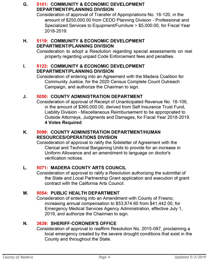 2019 05 07 BOS madera county Public Agenda 4