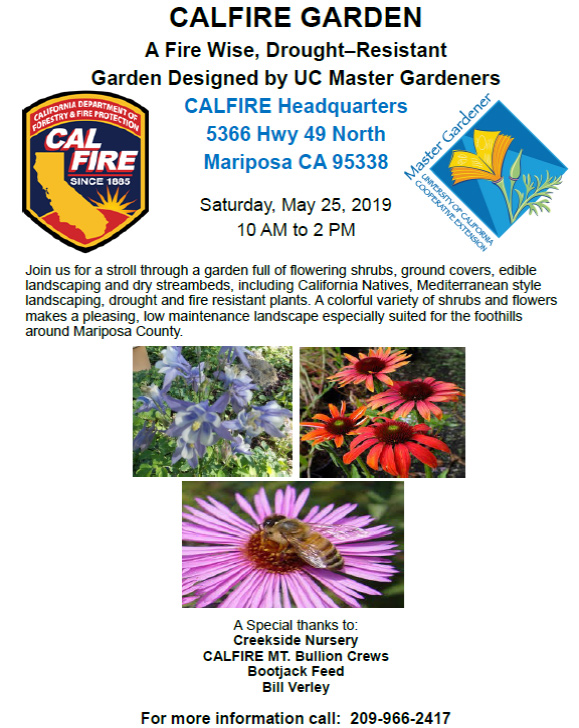 5 25 19 Mariposa Master Gardeners CalFire