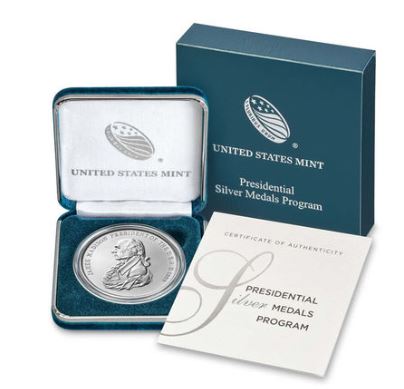 us mint james madison silver medal