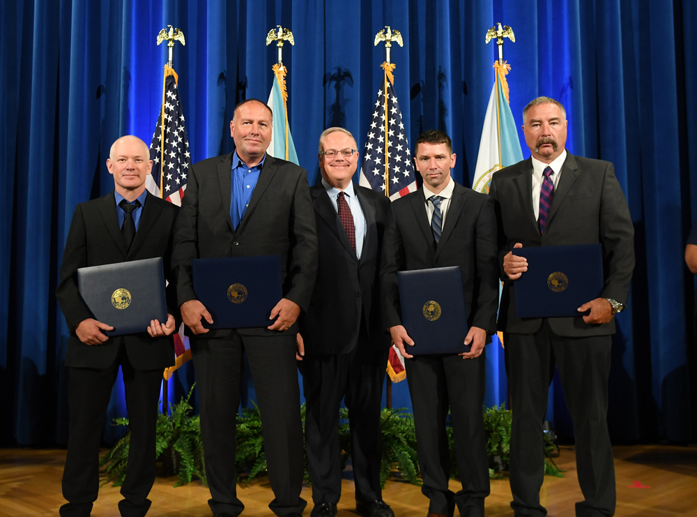 Image 1 DOI Photo 74th Honor ConvocationCeremony Jeff Pirog Eric Small Aaron Smith Tim Lyons