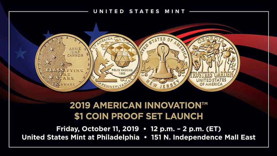 us mint one dollar 2019 american innovation coin proof set