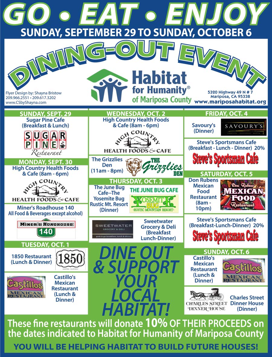 2019 Habitat for Humanity Dine Out