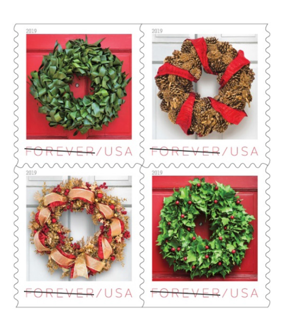 usps to issue forever stamps featuring holiday wreaths 1