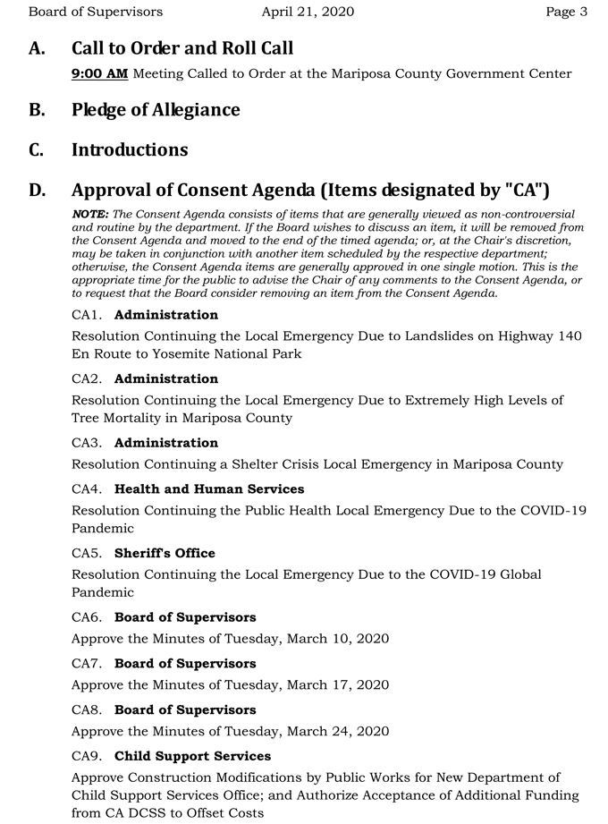 2020 04 21 Board of Supervisors Public Agenda 3