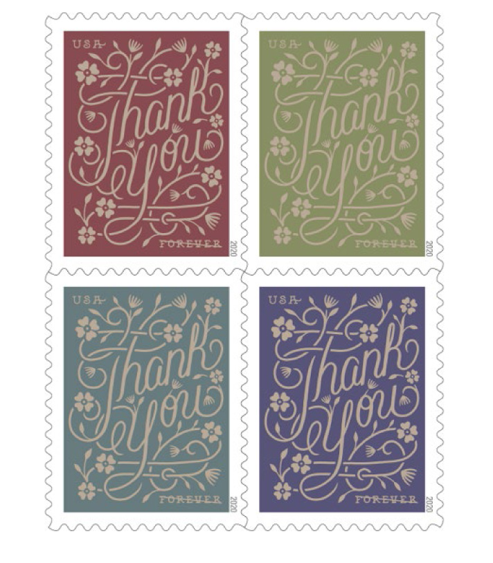 usps send gratitude with new thank you forever stamps 1