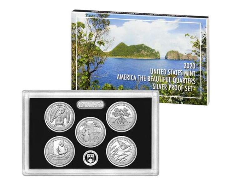 us mint america the beautiful quarters 2020 silver proof set
