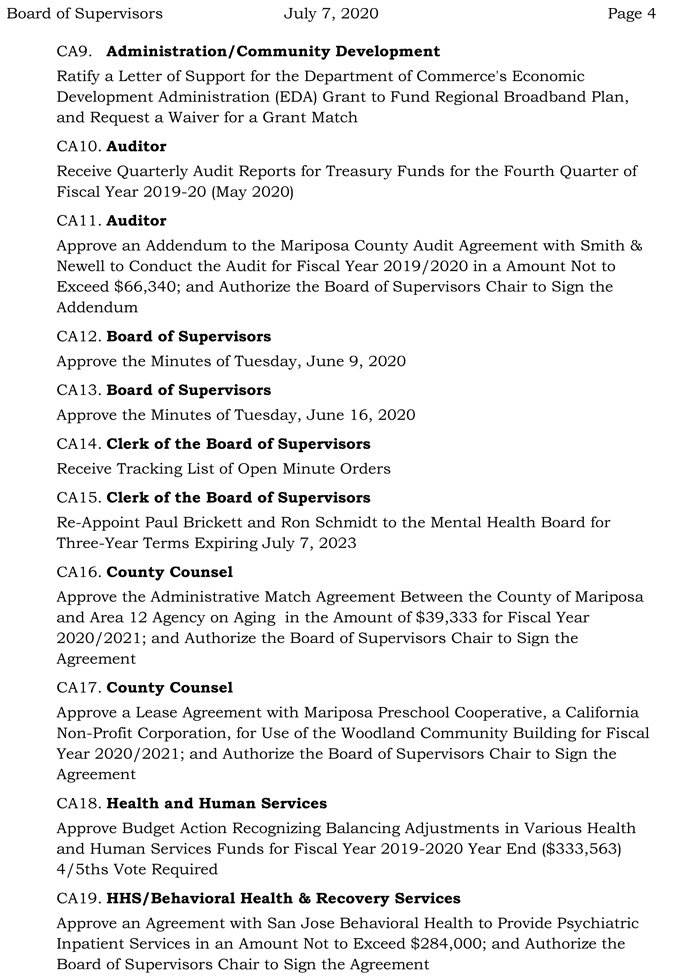 2020 07 07 Board of Supervisors agenda 4