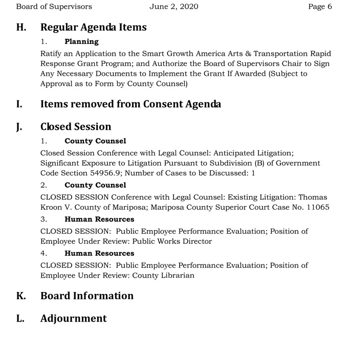 2020 06 02 Board of Supervisors agenda 6