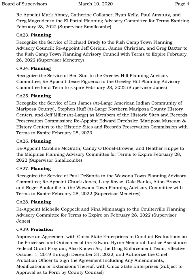 2020 03 10 Board of Supervisors agenda 4