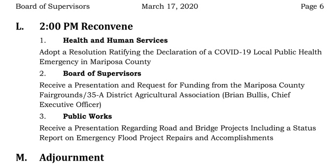 2020 03 17 Board of Supervisors agenda 6