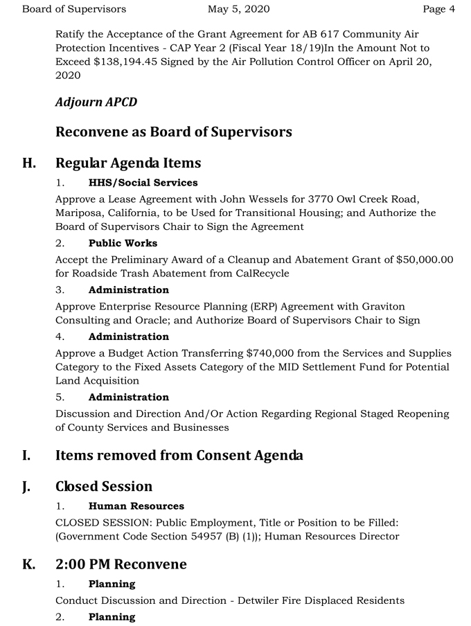 2020 05 05 Board of Supervisors agenda 4