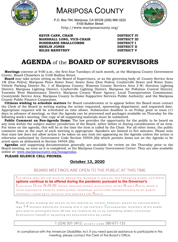 2020 10 13 Board of Supervisors 1