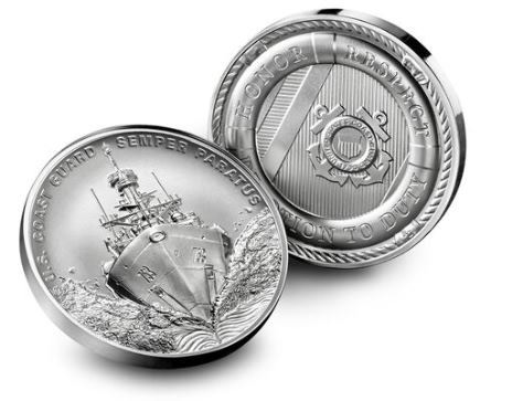 U.S. Coast Guard 2.5 Ounce Silver Medal