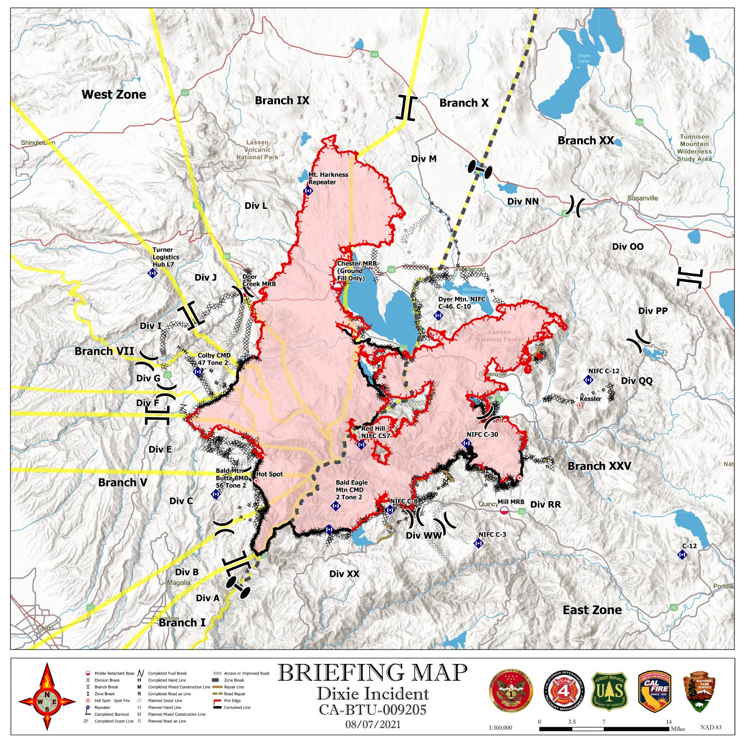 dixie fire map current