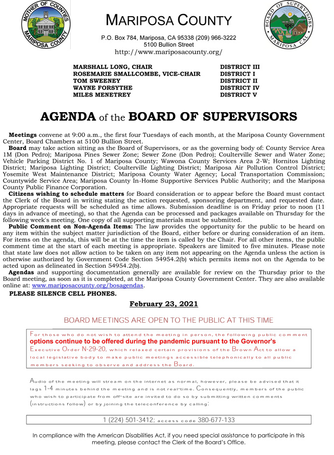 2021 02 23 Board of Supervisors 1