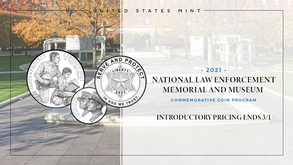 us mint national law enforcement memorial and museum coin