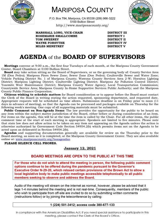 2021 01 12 Board of Supervisors 1