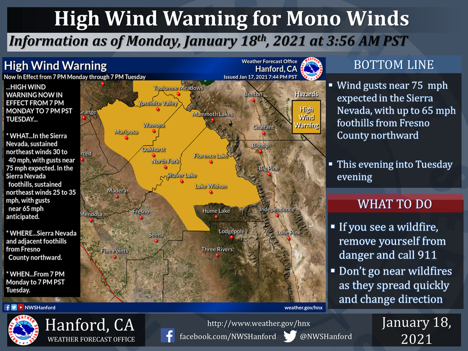Weather Service Updates High Wind Warning - Mono Winds ...