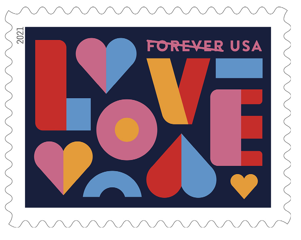 usps new love series forever stamps available jan 14 1
