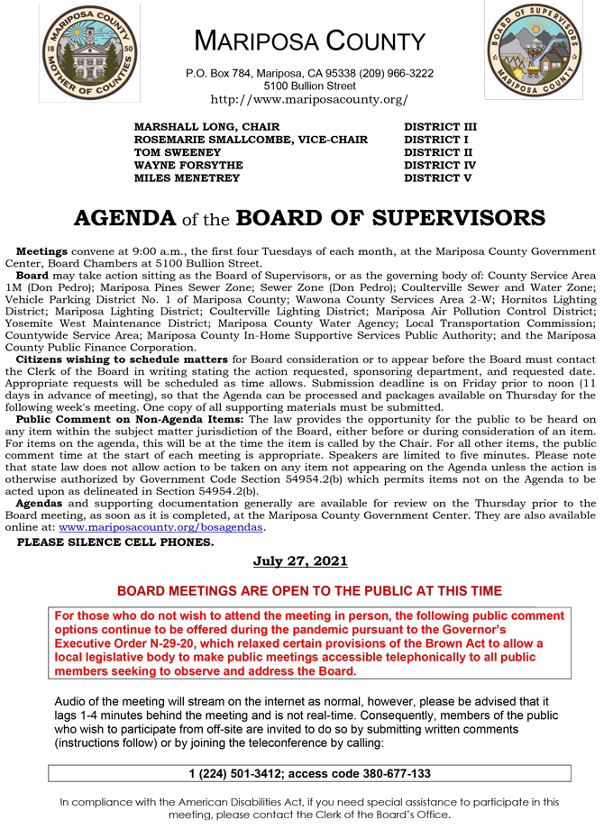 2021 07 27 Board of Supervisors 1