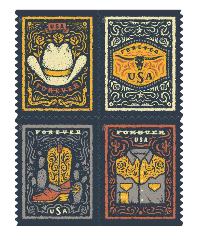 usps new western wear forever stamps 1