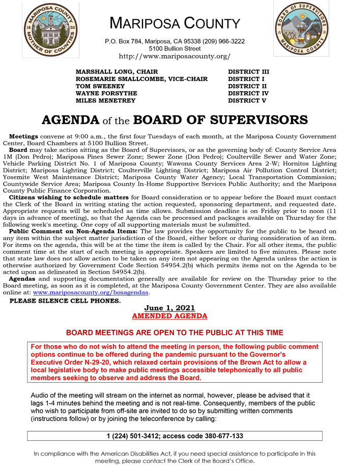 2021 06 01 Board of Supervisors 1