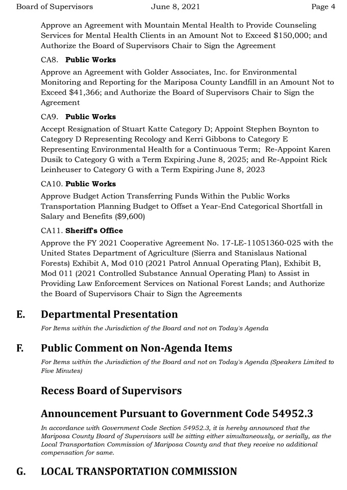 2021 06 08 Board of Supervisors agenda 4