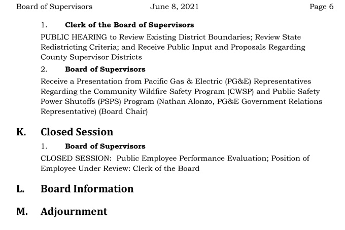 2021 06 08 Board of Supervisors agenda 6