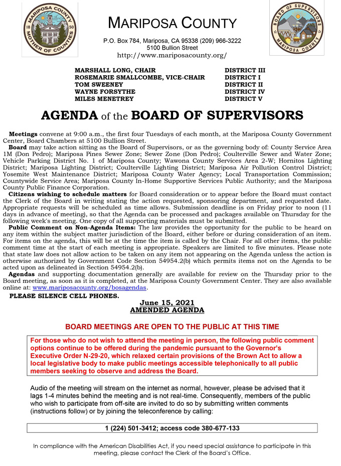 2021 06 15 Board of Supervisors 1