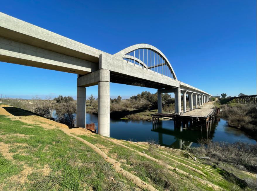 San Joaquin River Viaduct Nearing Completion Credit California High Speed Rail Authority