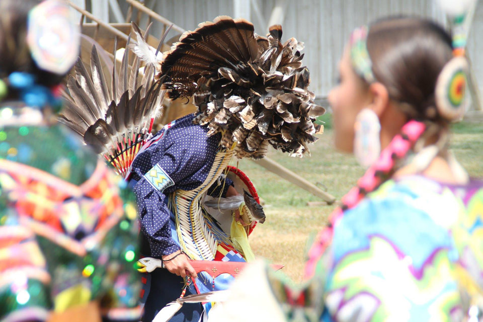 Traditional dancers at Fort Union Trading Post