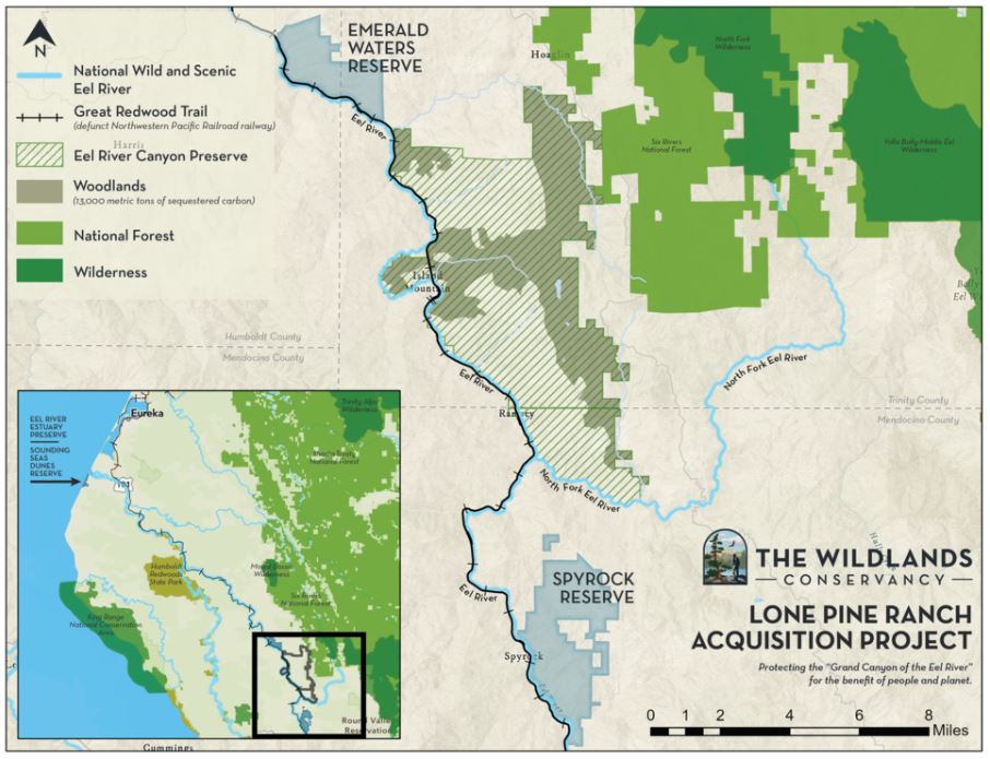 eel river canyon preserve the wildlands conservancy california