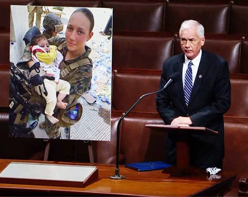 Congressman Tom McClintock spoke House floor in honoring Marine Sergeant Nicole Gee