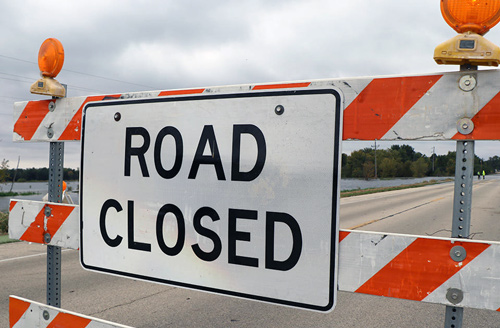 Dixie CHP road closure