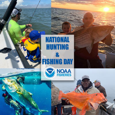 National Hunting Fishing Day collage