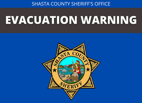 Shasta Sheriff EVAC Warning