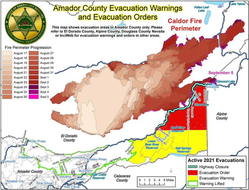 caldor95 map evac