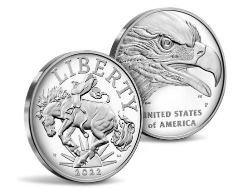 mint American Liberty 2022 Silver Medal