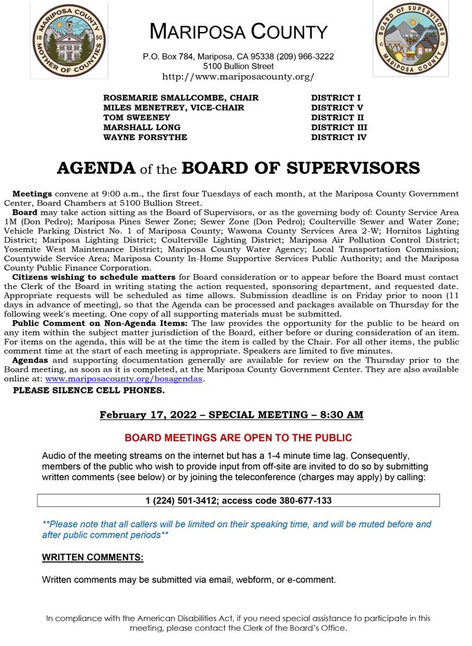 2022 02 17 Board of Supervisors 1