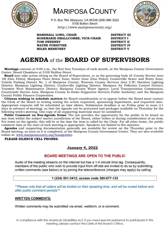 2022 01 04 Board of Supervisors 1