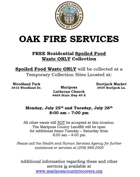 Oak Fire services