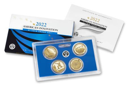 American Innovation 2022 one dollar Coin Proof Set